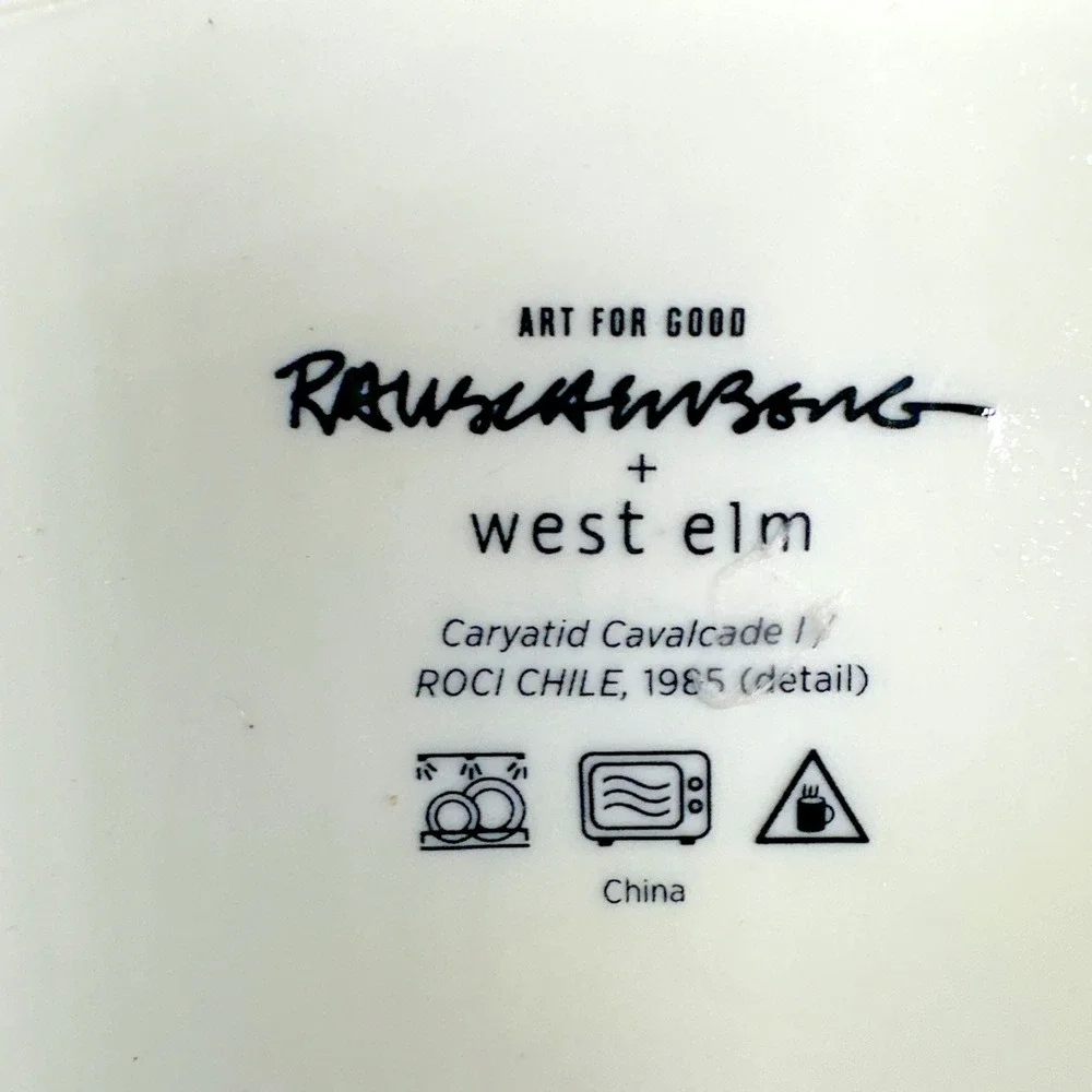 West Elm Robert Rauschenberg Mug | Rauschenberg Art Work Mug Caryatid Cavalcade